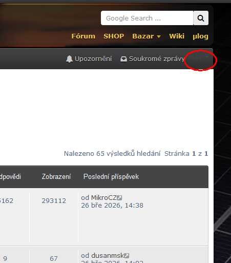 Úvodní strana Mypower.cz – náhled 1
