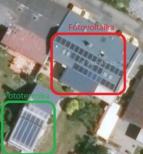 17 kW fototermiky a 7,5 kW fotovoltaiky
