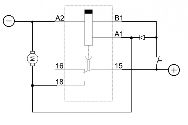 Schema zapojenia casovaca ventilatora s 0 spotrebou v IDLE stave.