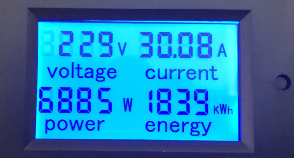 měřidlo napětí, proudu,výkonu a energie