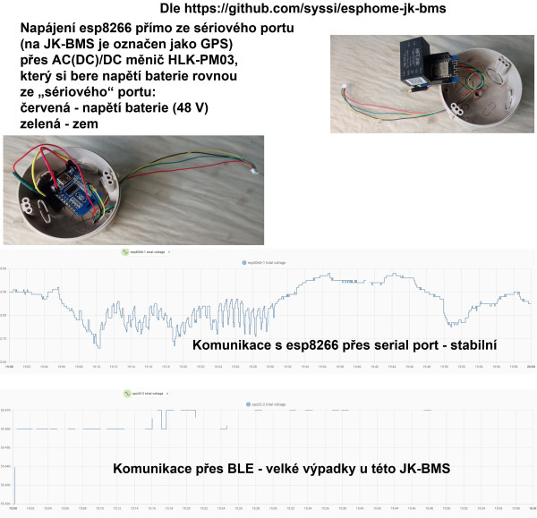 JK-BMS - přechod od monitorování přes BLE na serial