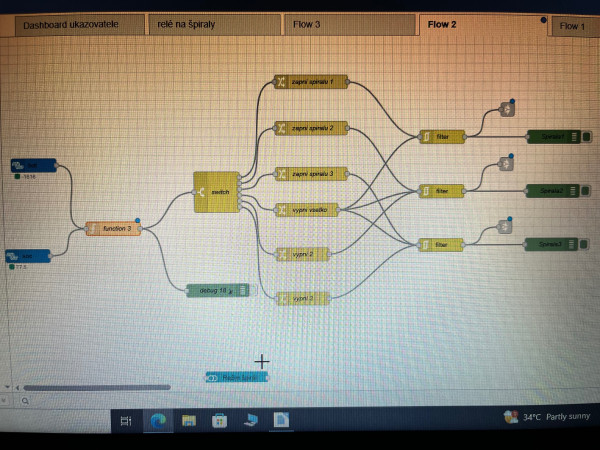 Skusobny flow kde bude ten function node