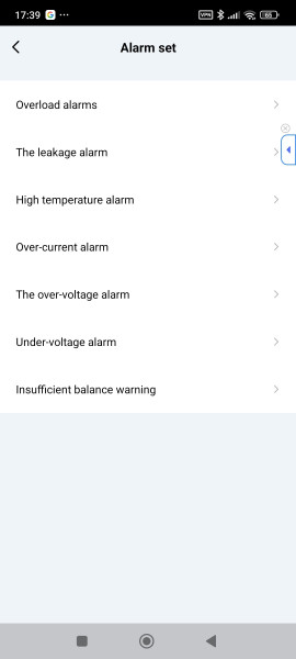 TUYA 4P Three Phase RCBO WIFI Smart Energy Meter nastavení alarmů.jpg