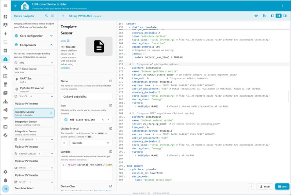 yaml editor v Home Assistance